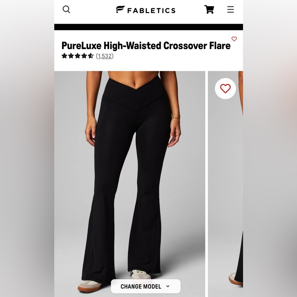 Fabletics Crossover Flare Leggings